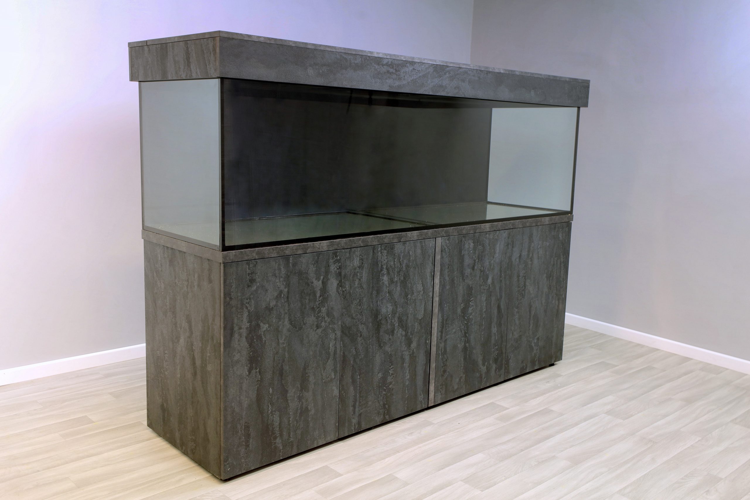 Large Fish Tank and Cabinet, cover. 7 x 2 x 2 ft Aquarium, metal stand and lid