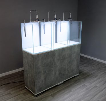CUBE White, 3 cube fish tank cabinet and filter and lamps. Full set